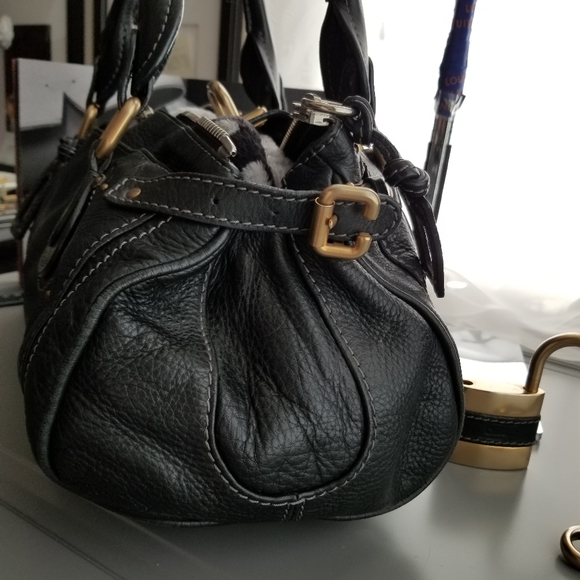 CHLOE Beautiful  Black heavy Leather purse - Picture 10 of 16